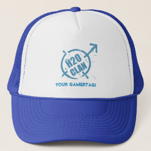 Logotipo del azul del sombrero H20