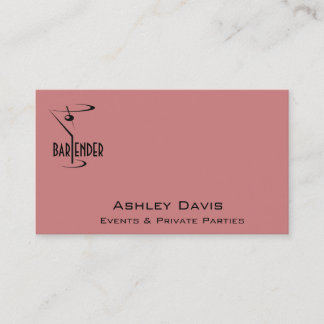 Logotipo del camarero de las tarjetas de visita