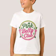 Logotipo del club de Belly rosados camiseta del ni