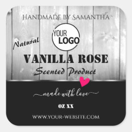 Logotipo del corazón de las etiquetas de los produ