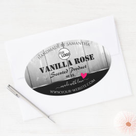 Logotipo del corazón de las etiquetas de los produ