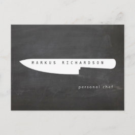 Logotipo del Cuchillo del Gran Chef 2 Chef, Postal