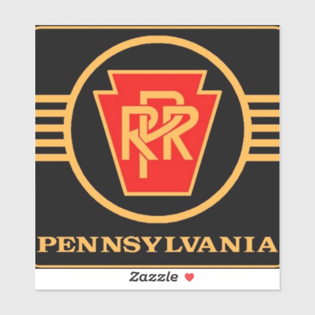 Logotipo del Ferrocarril de Pennsylvania, Pegatina (Hoja)