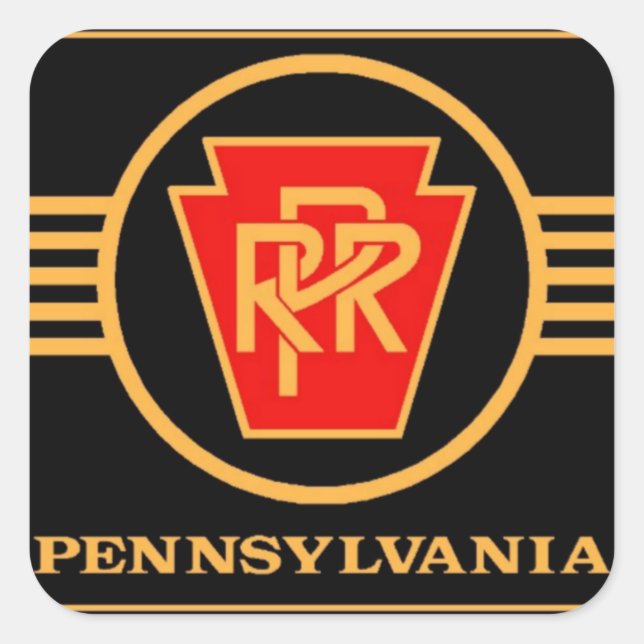 Logotipo del Ferrocarril de Pennsylvania, Pegatina (Anverso)