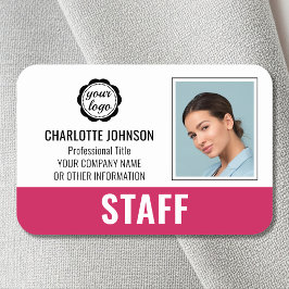 Logotipo del logotipo de identificación del person