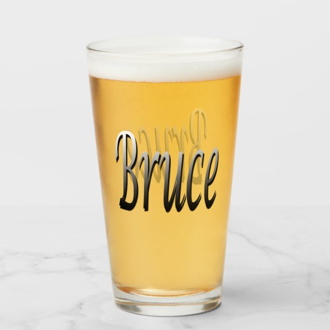 Logotipo del nombre de Bruce Grey, (Anverso (lleno))