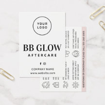 Logotipo del personalizado Tarjeta de atención pos