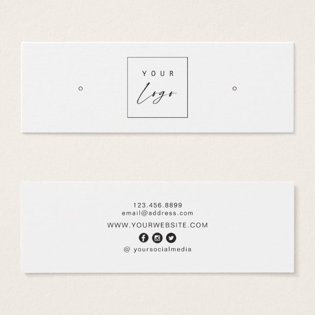 Logotipo del personalizado ・ Tarjeta de visualizac (Anverso y reverso)