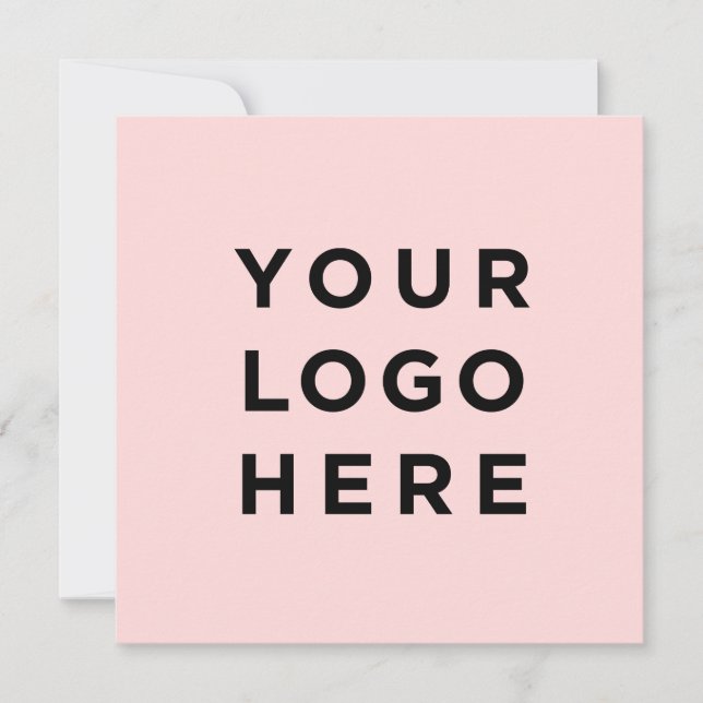 logotipo del personalizado y tarjeta de invitación (Anverso)