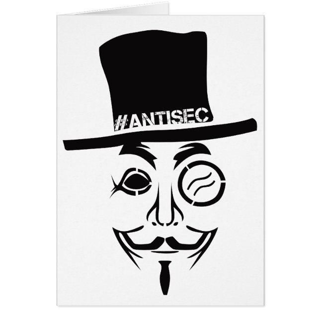 Logotipo del pirata informático de AntiSec (Frente)