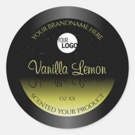 Logotipo del Purpurina de etiquetas de embalaje de