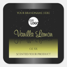 Logotipo del Purpurina de etiquetas de embalaje de