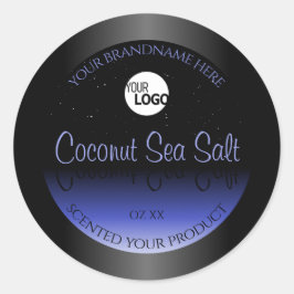 Logotipo del Purpurina de etiquetas de producto gr