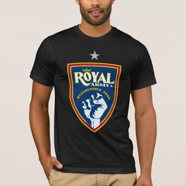 Logotipo del Real Ejército Camiseta de los hombres (Anverso)