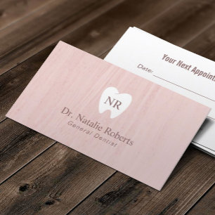 Logotipo dental dental Rubor Cita dental rosa