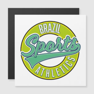 logotipo deportivo atlético de Brasil en estilo vi