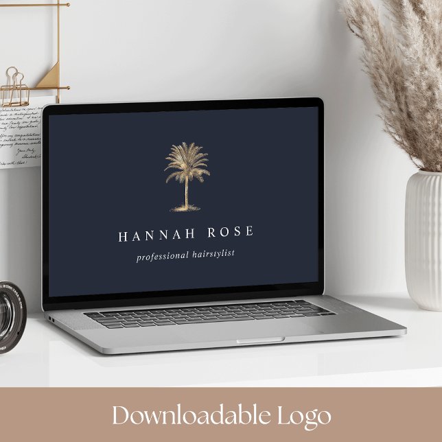 *Logotipo descargable* Impresión de árbol de palma (Subido por el creador)