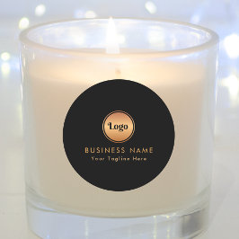 Logotipo dorado y etiquetas personalizadas de la e