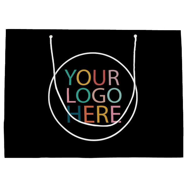 Logotipo empresarial | Bolsas de compras personali (Reverso)