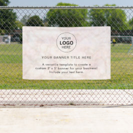 Logotipo empresarial con pancarta profesional de 5