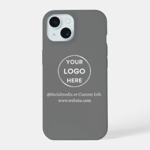 Logotipo Empresarial Gris Personalizado