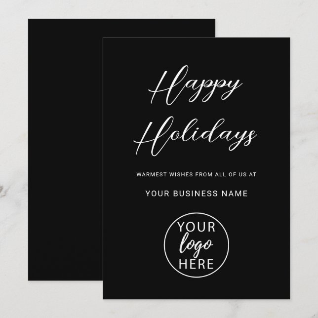 Logotipo empresarial personalizado Navidad (Anverso / Reverso)
