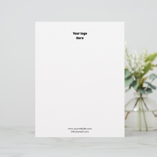 Logotipo Empresarial Profesional Simple Papel Memb (Anverso de pie)