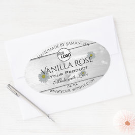 Logotipo floral de las etiquetas de los productos 