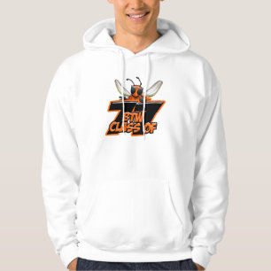 Logotipo grande de la sudadera con capucha blanca