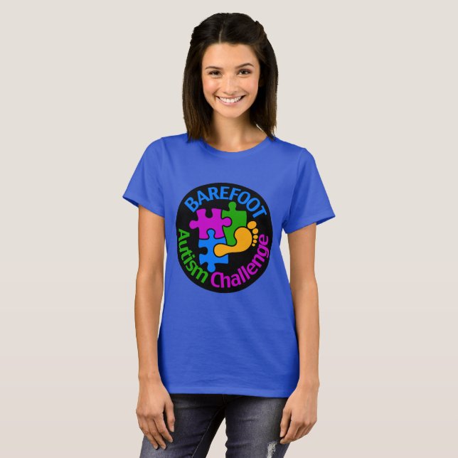 Logotipo grande del autismo de la camiseta básica (Anverso completo)