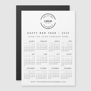 Logotipo grande simple Feliz Año Nuevo 2025 Promoc
