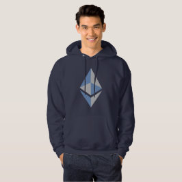 Logotipo gris y azul de Ethereum ETH | Sudadera co