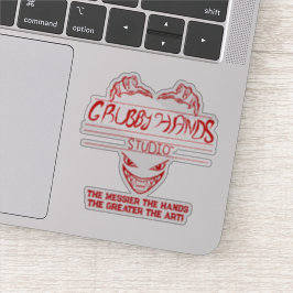 Logotipo Grubby Hands Studio + Pegatina Motto Viny