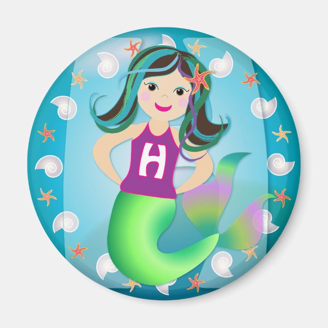 Logotipo "H" imán de sirena (Frente)