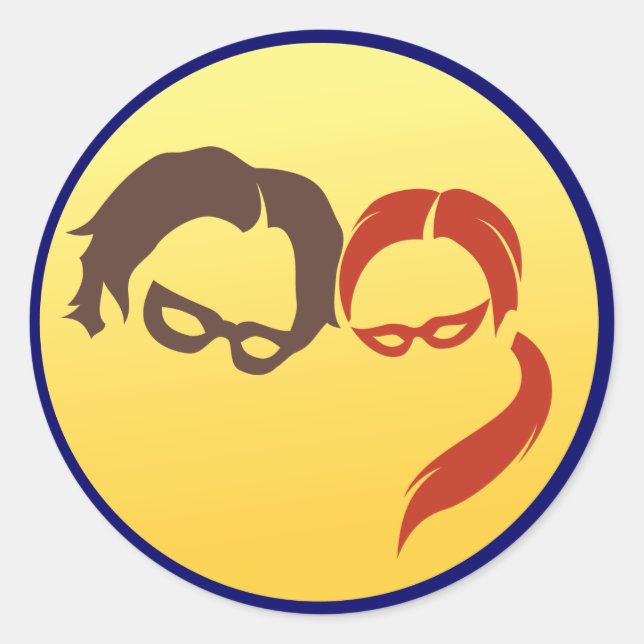 Logotipo Hero de MidnightSQL - Pegatinas (Anverso)