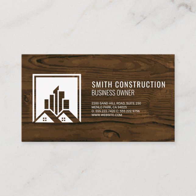 Logotipo inmobiliario | Tarjeta de presentación de (Anverso)
