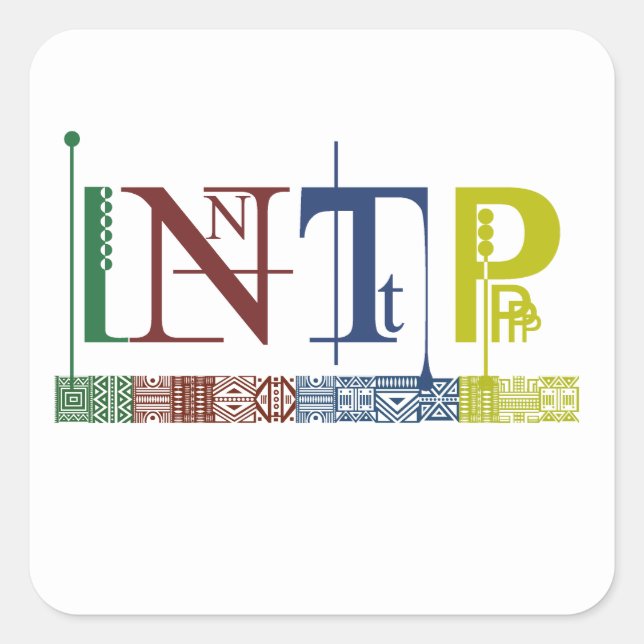 Logotipo INTP - Etiqueta de nombre/Pegatina Myers- (Anverso)
