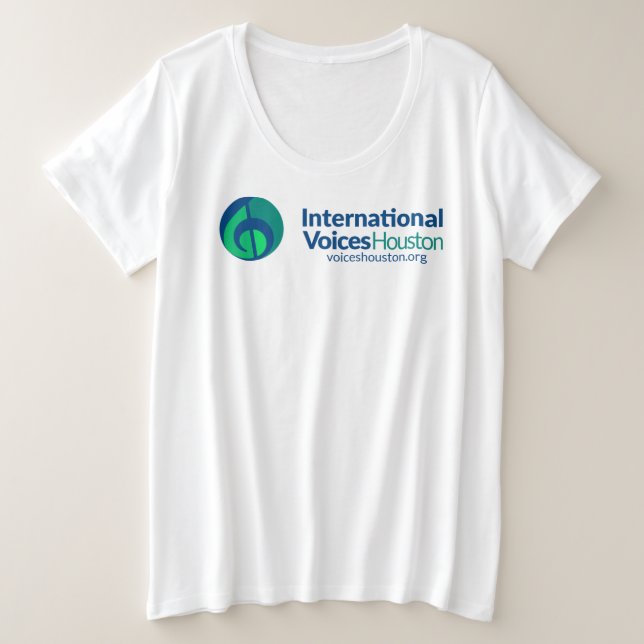 Logotipo IVH Camisas T tamaño más grande para muje (Anverso del diseño)