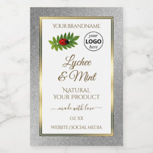 Logotipo Ladybug de las etiquetas de productos bla