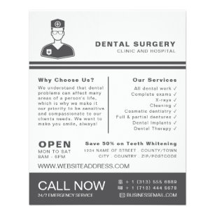 Logotipo médico, odontología, publicidad dentista