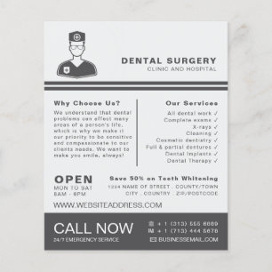 Logotipo médico, odontología, publicidad dentista