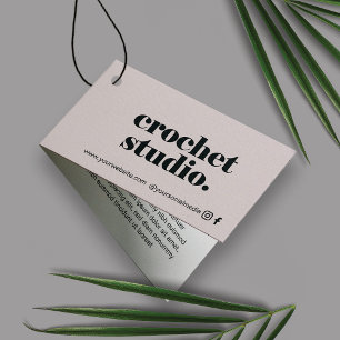 Logotipo minimalista Código QR Tarjeta de etiqueta
