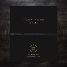 Logotipo minimalista Elegante tarjeta de visita mo