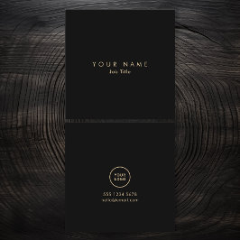 Logotipo minimalista Elegante tarjeta de visita mo