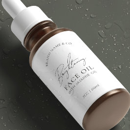 Logotipo mínimo 2 Etiqueta impermeable del frasco