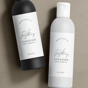 Logotipo mínimo 8 Etiqueta impermeable de frasco O