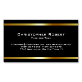 Logotipo moderno de la Casa de Oro Imán de tarjeta