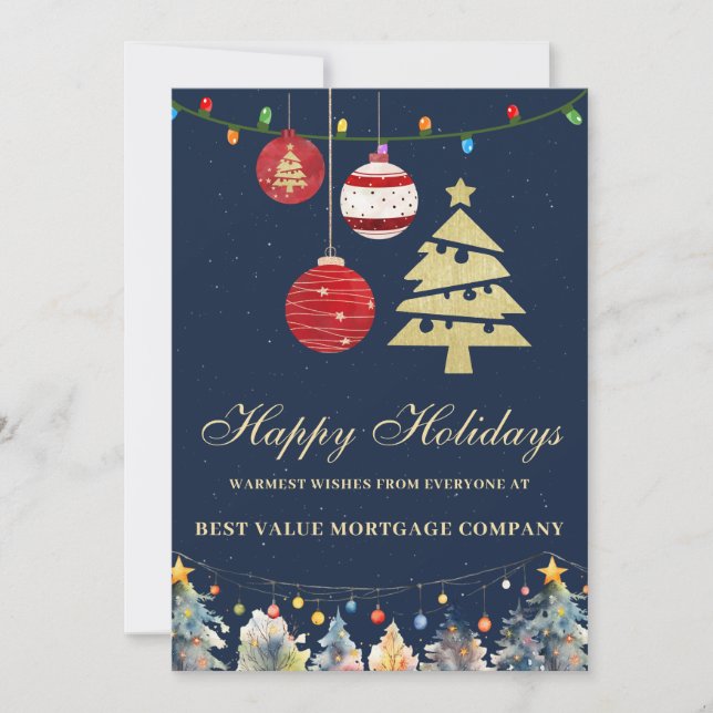 Logotipo moderno para festivos Sitio web Tarjeta d (Anverso)