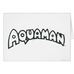 Logotipo negro Aquaman Grunge 2
