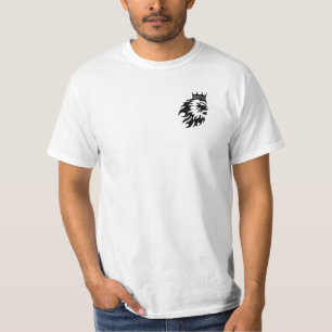 Logotipo negro de camiseta blanca para hombres